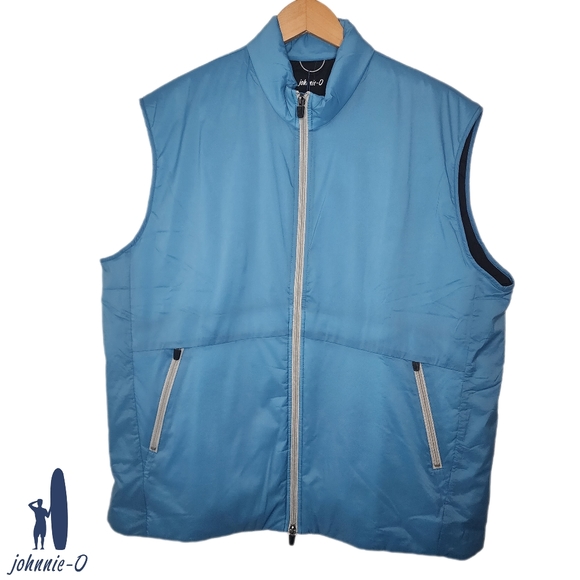 johnnie-O Other - Johnnie-O Mens XL Blue NWT Fox 2-Way Front‎ Lightweight Puffer Vest